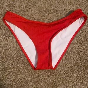 Red swimsuit bottoms